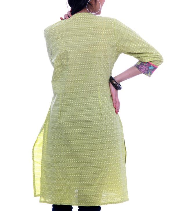 lemon yellow colour kurti
