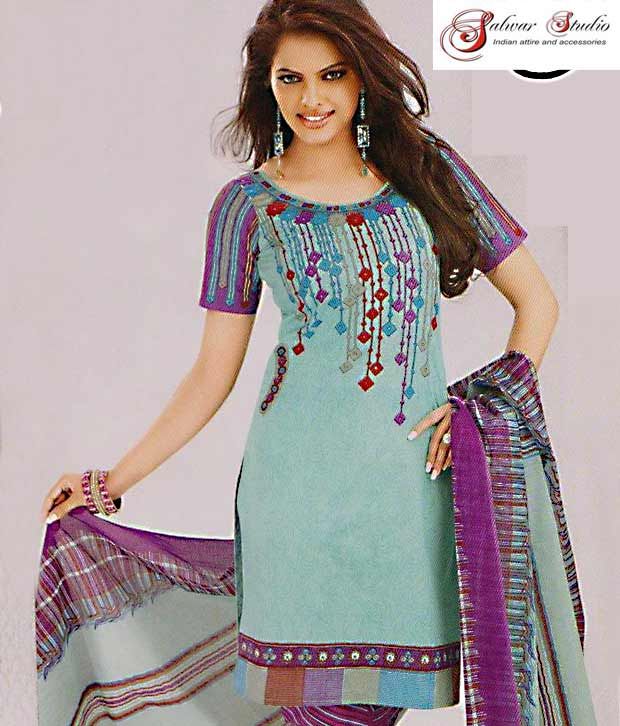 cotton unstitched churidar materials