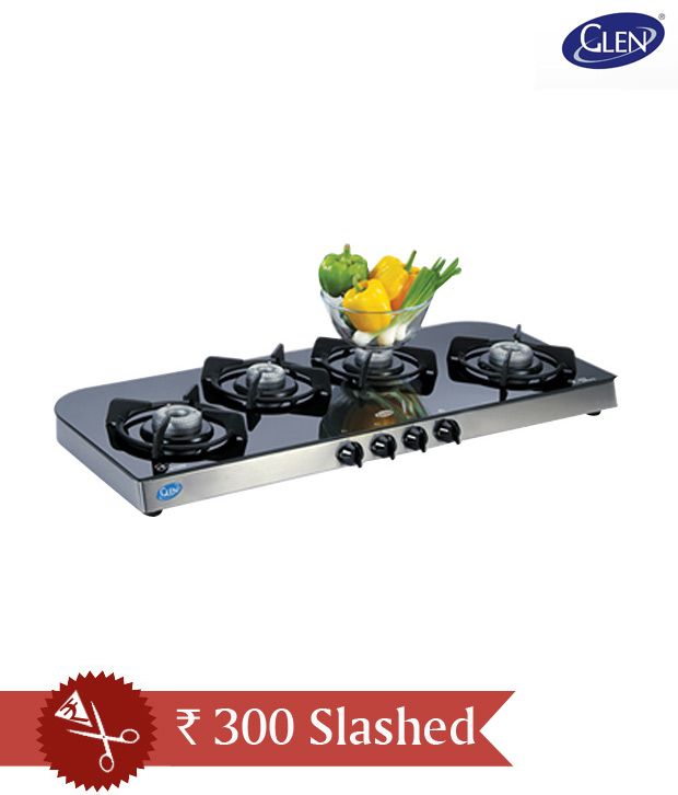 Glen Gl 1049 Gt Ai 4 Burner Auto Gas Stove Price In India Glen Gl 1049 Gt Ai 4 Burner Auto Gas Stove