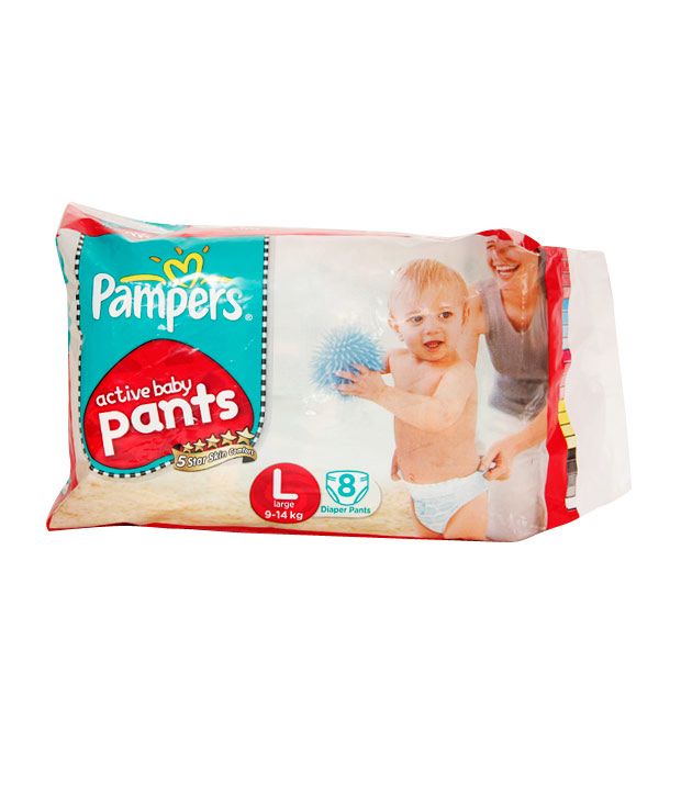 Pampers Active Baby Pants 5 star skin comfortL(914Kg)8 Diaper Pants