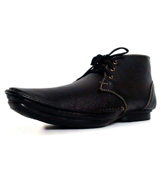 flipkart black formal shoes