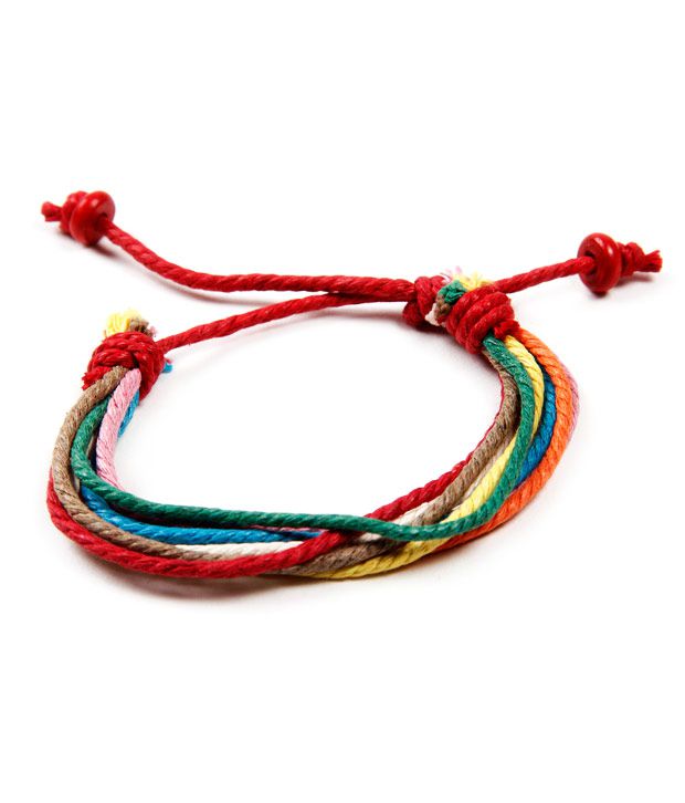 Colourful Thread Friendship Band By Axxn: Buy Colourful Thread ...