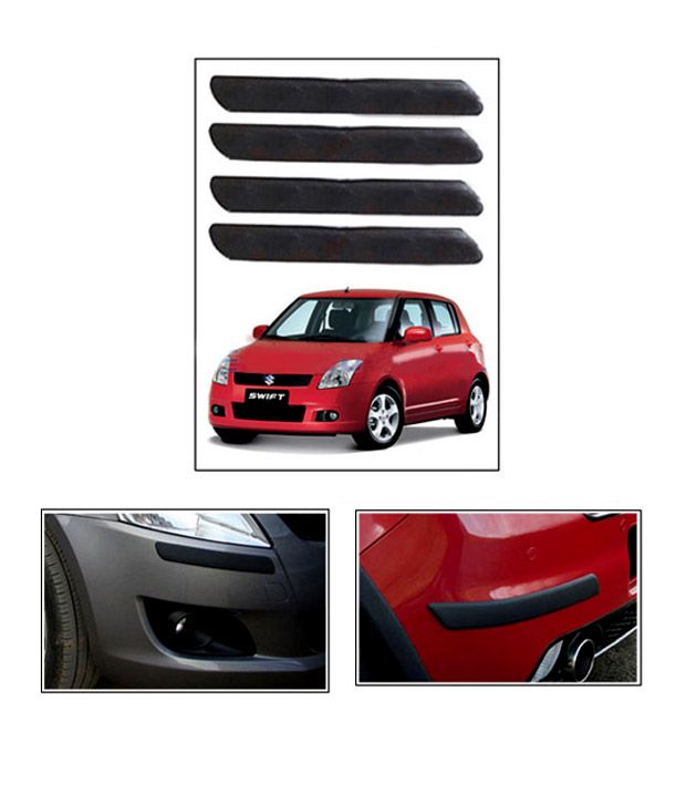 Speedwav Car Bumper Safety Guard Protectors for Swift (Black Colour) Buy Speedwav Car