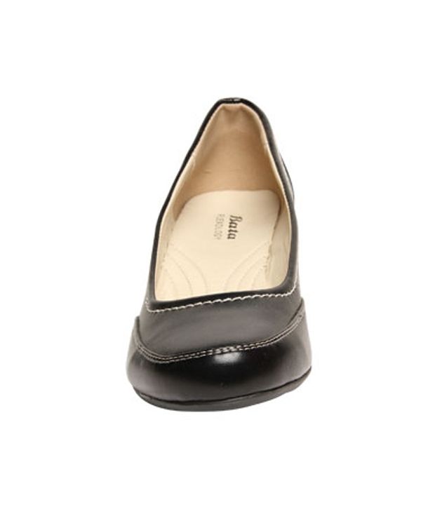 Bata Distinct Black Heel Pumps Price in India- Buy Bata Distinct Black ...