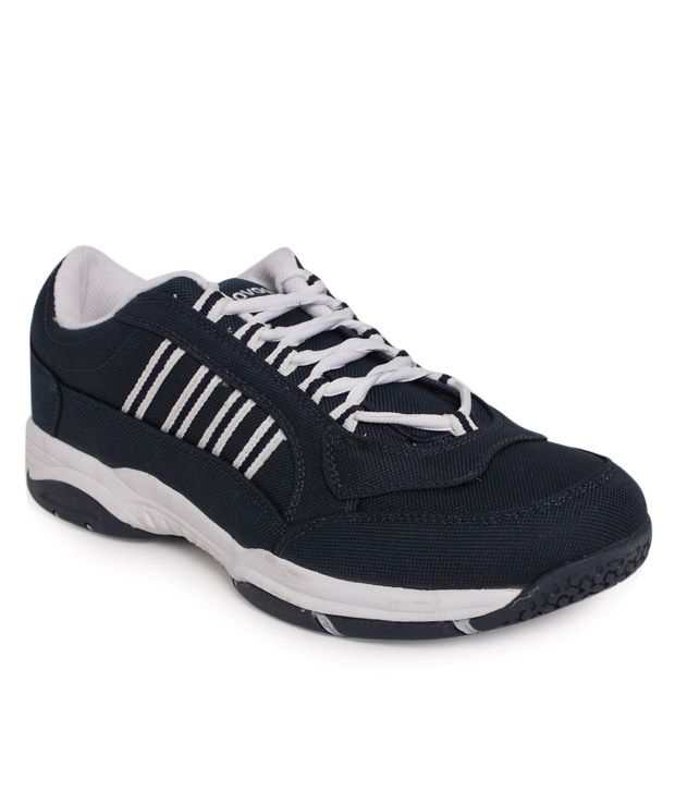 Provogue Navy Blue \u0026 White Sports Shoes 