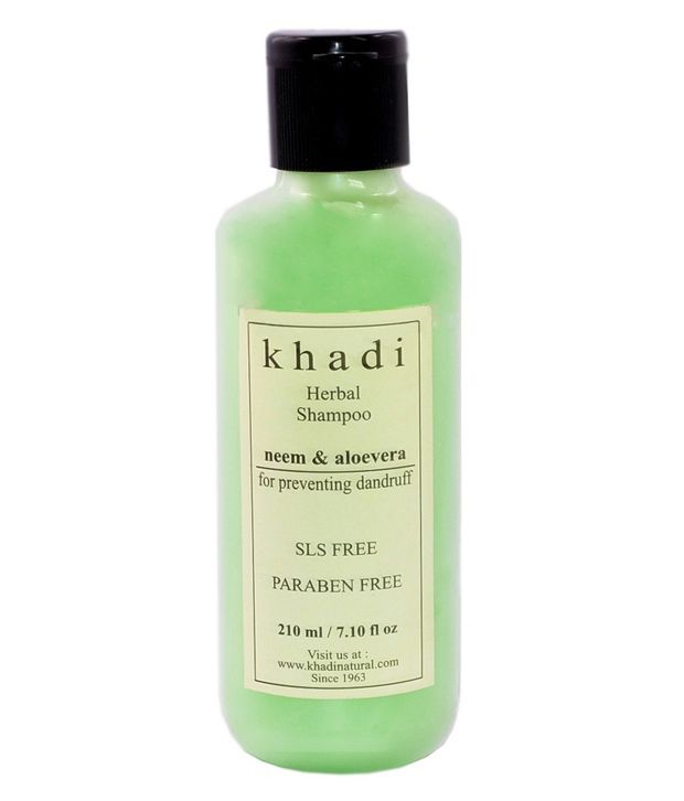    			Khadi Herbal Shampoo Neem &  Aloevera (Anti Dandruff) (Sls Free  & Parabens Free) 210Ml