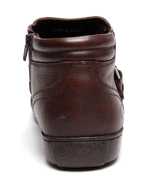 leather buckaroo shoes
