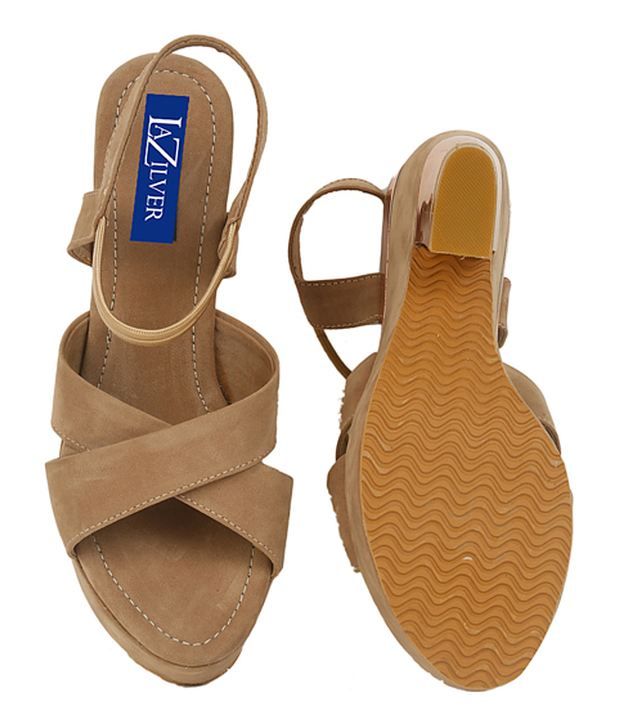 La Zilver Quirky Beige Heel Sandals Price in India Buy La Zilver