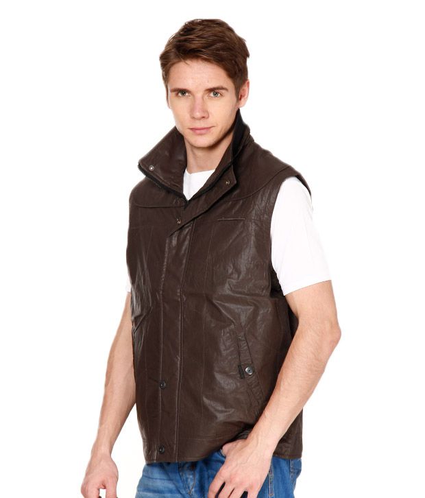 Durango Brown Half Sleeve Jacket - Buy 