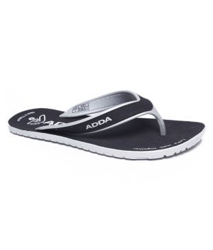 adda slippers black