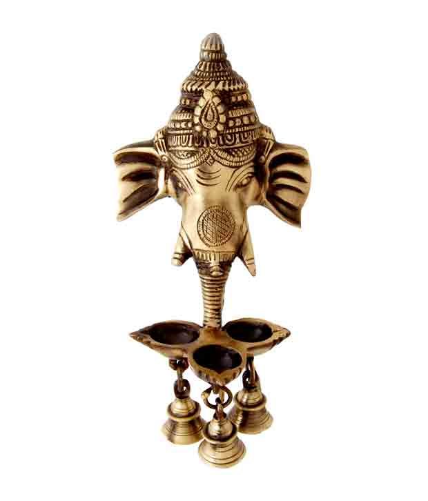 Two Moustaches Brass Hanging Diya Single: Buy Two ...