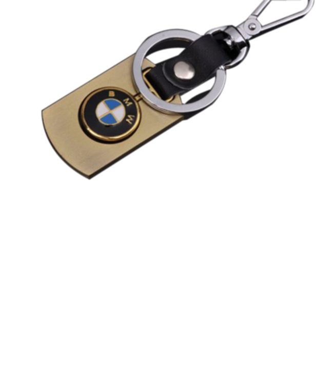 New High golden alloy BMW Car Badges car keychains Buy New High
