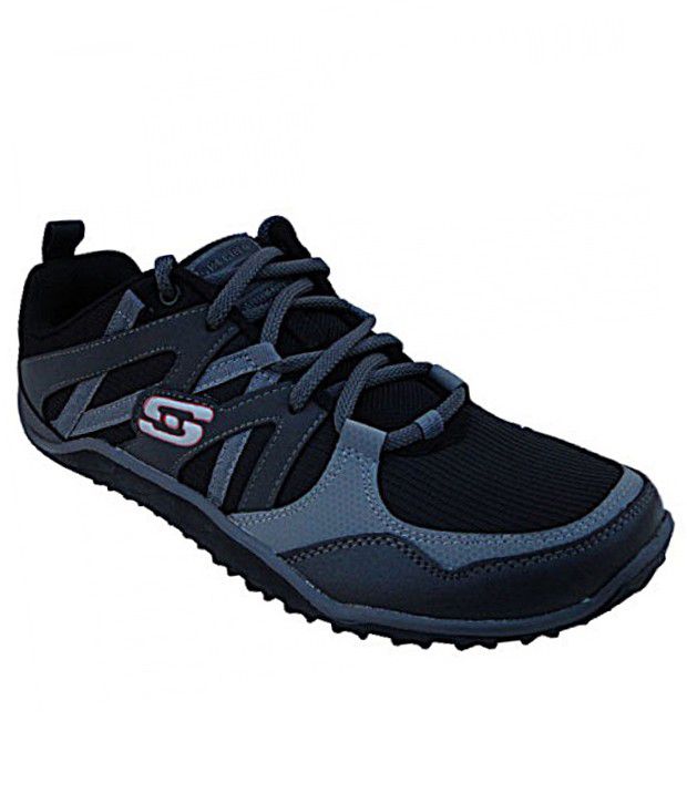 Skechers Sturdy Black Sports Shoes 