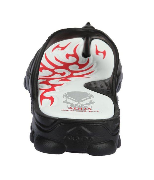 Buy Adda Cobra Black Slippers Online 
