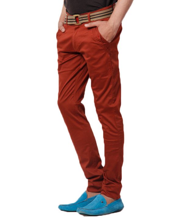 maroon chinos mens