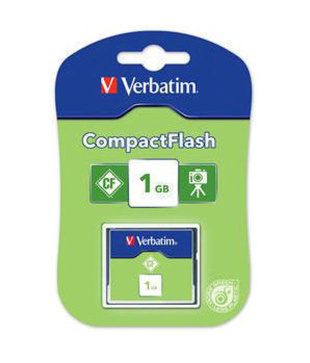 Verbatim CF Card 1Gb (133X Speed) Price in India- Buy Verbatim CF Card ...