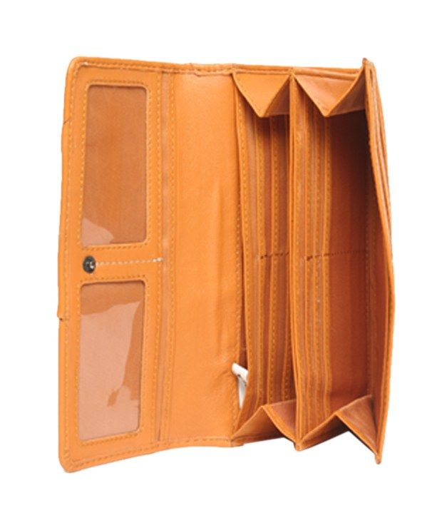 Buy Fastrack Orange Formal Leather Ladies Wallet at Best Prices in