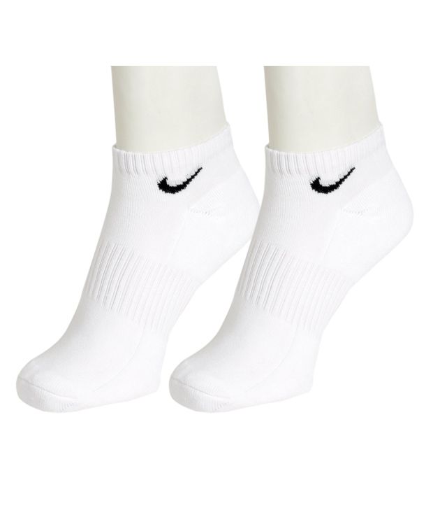 Nike White Ankle Socks 2 Pair Pack Buy Nike White Ankle Socks 2
