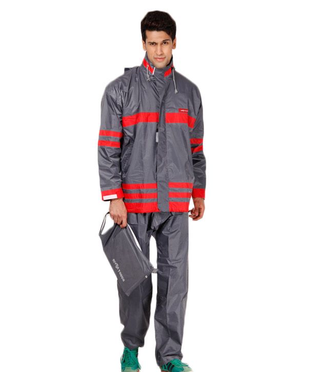 Rivon Touch Rainwear - Grey Raincoat 