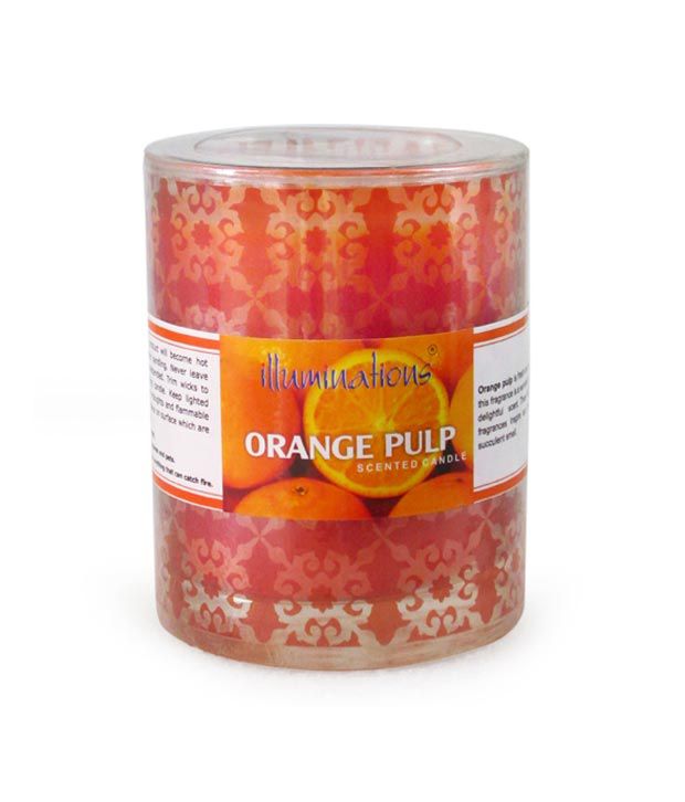 Illuminations Orange Pulp Glass Candle: Buy Illuminations Orange Pulp ...
