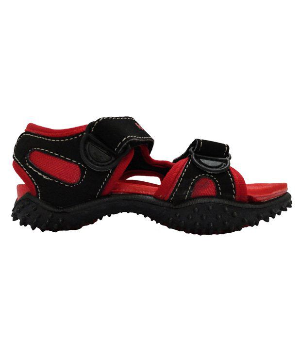 Liberty Footfun Black & Red Floaters For Kids Price in India- Buy ...