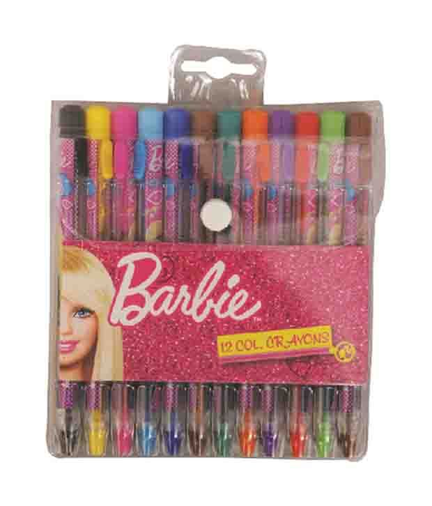 barbie crayon set