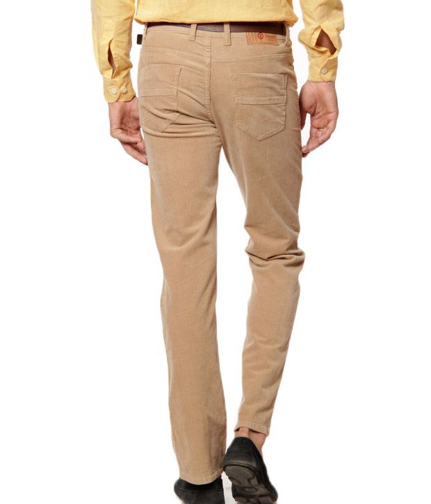 Fever Beige Corduroy Trousers - Buy Fever Beige Corduroy Trousers ...