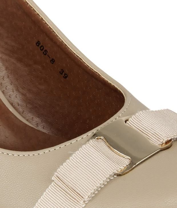 beige pencil heels