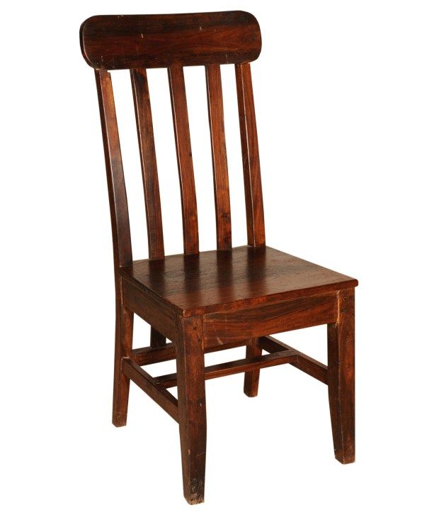 Sheesham Wood Simple Dining Chair - Buy Sheesham Wood Simple Dining Chair Online at Best Prices ...