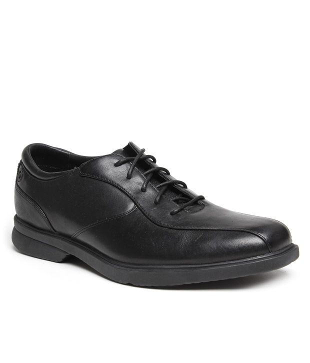 Rockport Black Leather Oxford Shoes Price in India- Buy Rockport Black ...