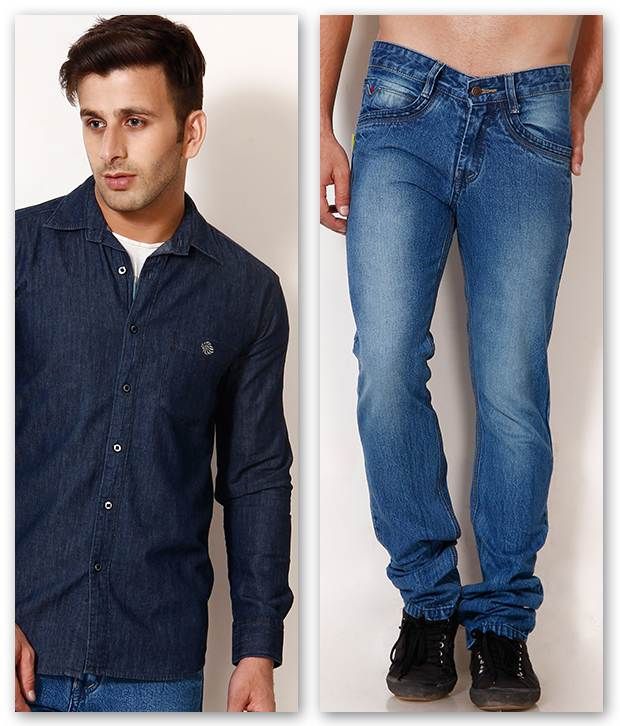 British Terminal Sky Blue Jeans Faded Jeans with Denim ...