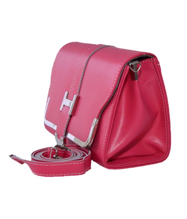 dark pink sling bag