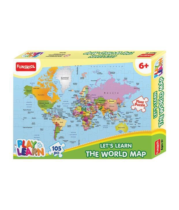 Funskool World Map Puzzles Buy Funskool World Map Puzzles Online