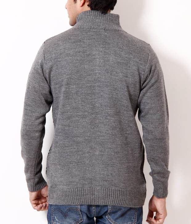 grey woolen jumper