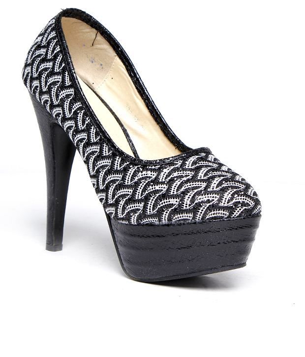 pencil heels black colour