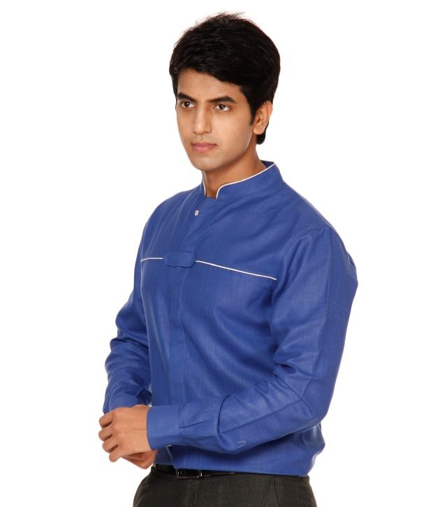 royal blue party wear shirt