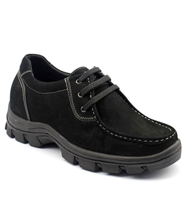 Buy Hike Sturdy Black Height Increasing Elevator Shoes (+3.4 Inches ...