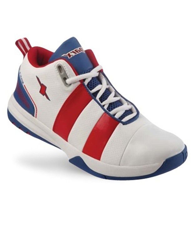 Sparx Gusto White \u0026 Red Sports Shoes 