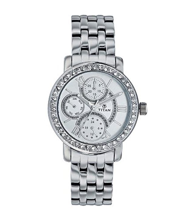 Titan TS-NC9743SM03 Silver Dial Watch for Women Price in India: Buy ...