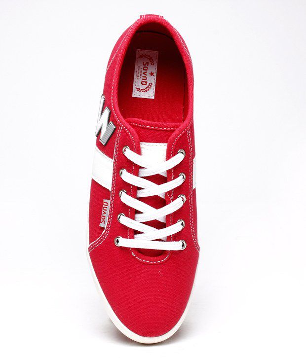 Quads Red Sneaker Shoes - Buy Quads Red Sneaker Shoes Online at Best ...