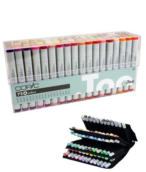 Copic 72 Color Markers Set A: Buy Online at Best Price in India - Snapdeal