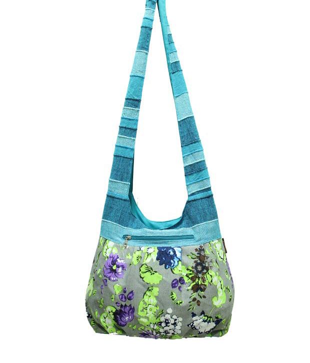 turquoise hobo purse