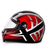 Vega - Full Face Helmet - Formula HP Moto Craft ( Black Base with Red Graphics)