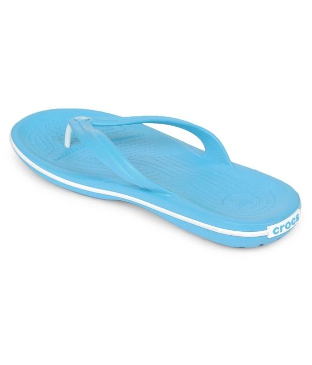 Crocs Sky Blue Flip Flops Price in India- Buy Crocs Sky Blue Flip Flops Online at Snapdeal