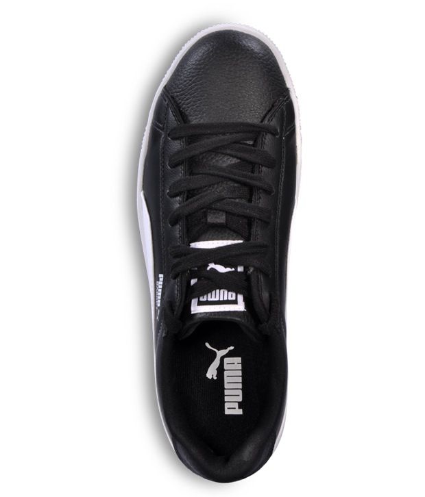 puma black shiny shoes