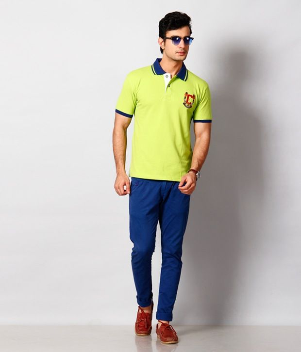 polo shirts lime green