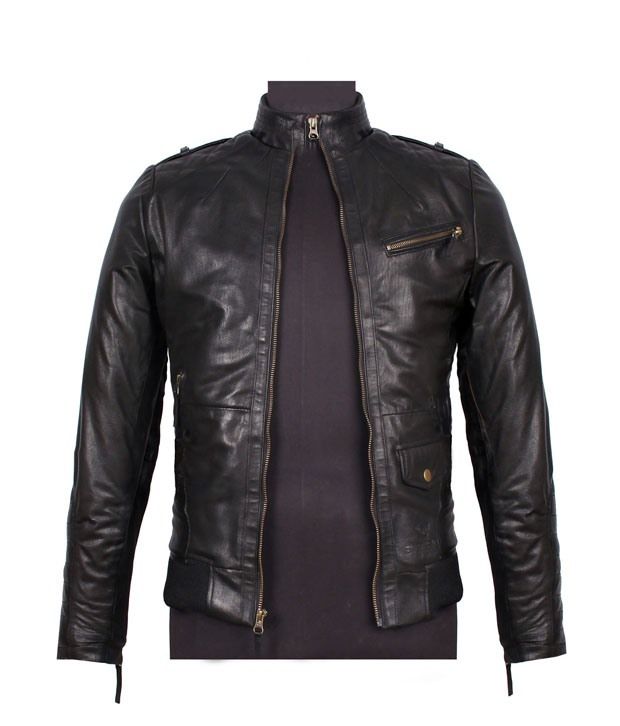 Bareskin Black Gents Leather Jacket - Buy Bareskin Black Gents Leather ...