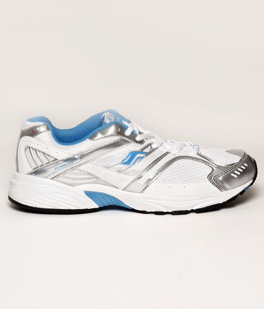F-Sports Durable White & Blue Sports Shoes - Buy F-Sports Durable White ...