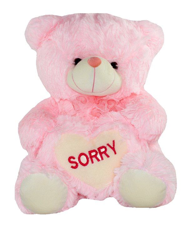 Toytoy Pink Teddy Bear 15 Inches Sorry - Buy Toytoy Pink Teddy Bear 15 ...