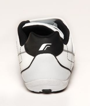 F-Sports White \u0026 Black Lace up Sports Shoes